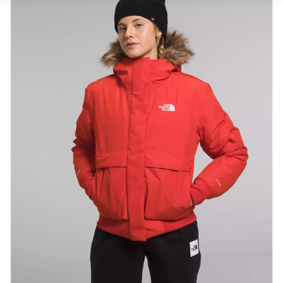 North Face Bomber Jacket- Fiery Red - Picture 3 of 3